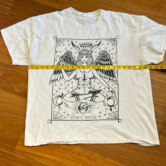 Stay Sick Tarot Card Girl Tshirt - Picture 4 of 9